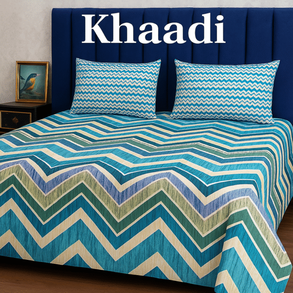 Khaadi Premium King Size Bedsheet – Artistic Bloom Edition