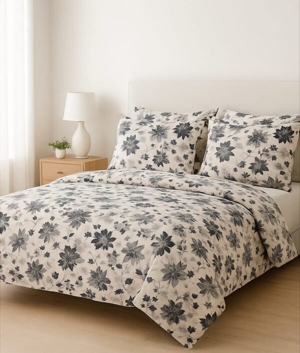 Zaree Floral King Size 3-Piece Bedsheet Set