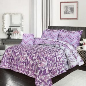 Sapphire Premium King Size Bedsheet – Purple Dream