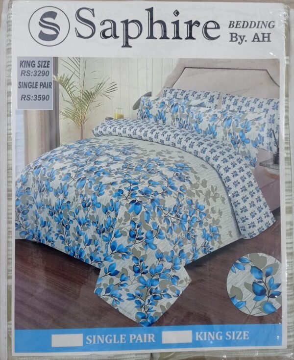 Sapphire Premium King Size Bedsheet - Image 2